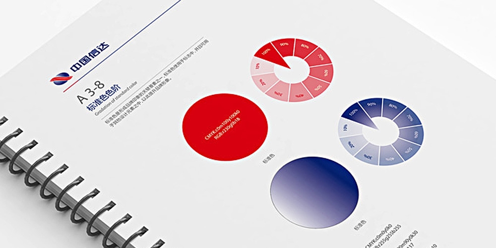 中國信達(dá)品牌VI設(shè)計標(biāo)準(zhǔn)色應(yīng)用指導(dǎo)_高瑞品牌