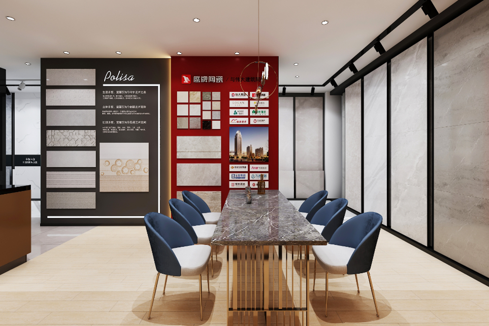 鷹牌陶瓷全新品牌店面形象設(shè)計_高瑞品牌